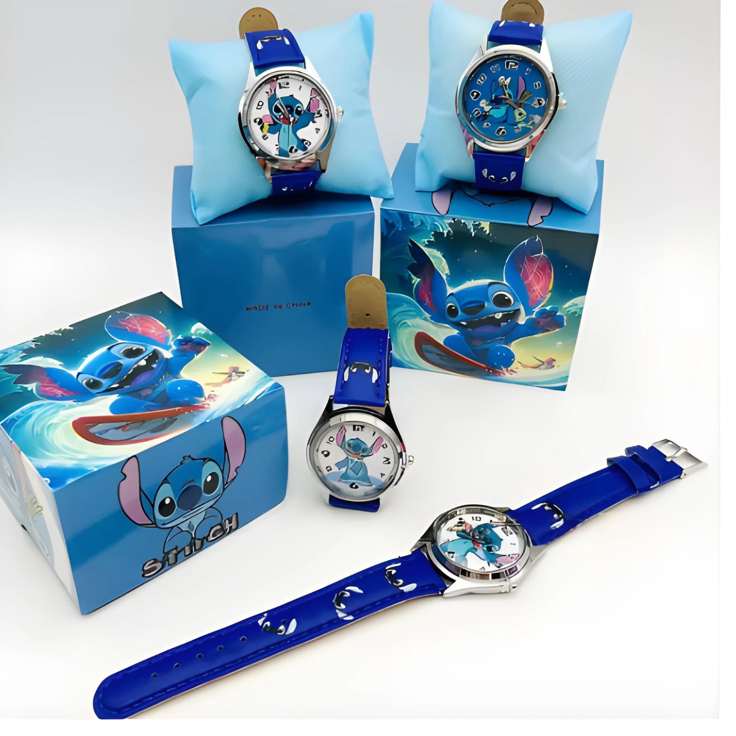 Reloj con caja Sorpresa para regalo-stitch