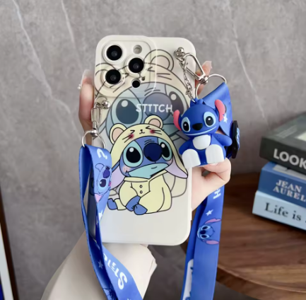 Funda soporte silicona iphone-stitch
