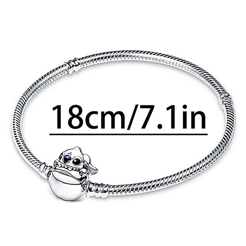Stitch en Cada Encanto – Pulsera Estilo Pandora con Magia y Brillo