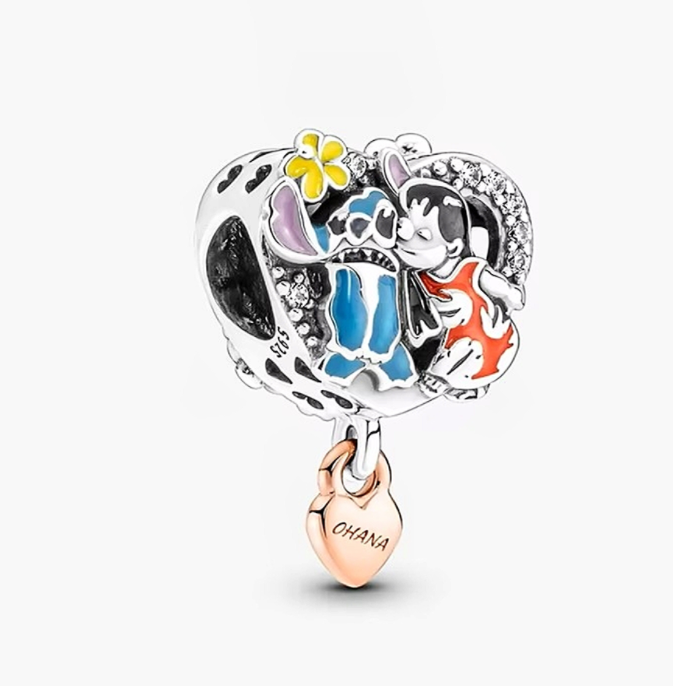 Stitch en Cada Encanto – Pulsera Estilo Pandora con Magia y Brillo