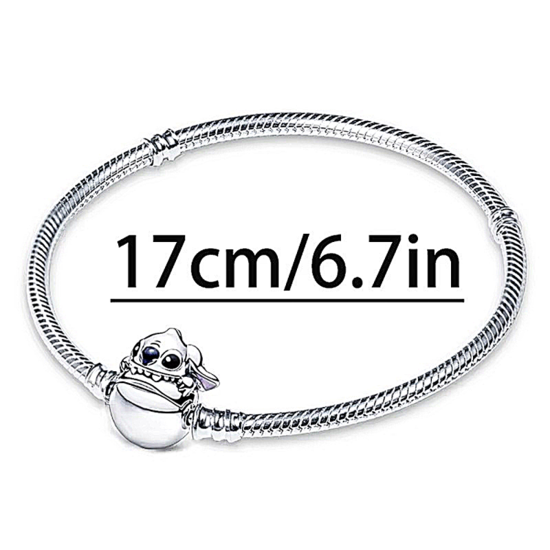 Stitch en Cada Encanto – Pulsera Estilo Pandora con Magia y Brillo