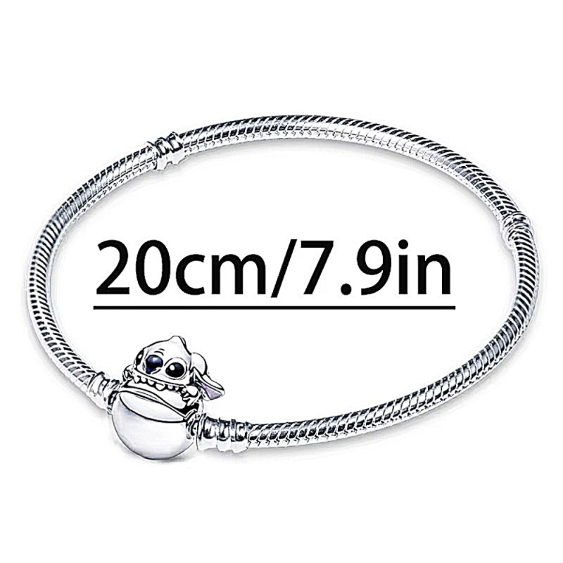 Stitch en Cada Encanto – Pulsera Estilo Pandora con Magia y Brillo
