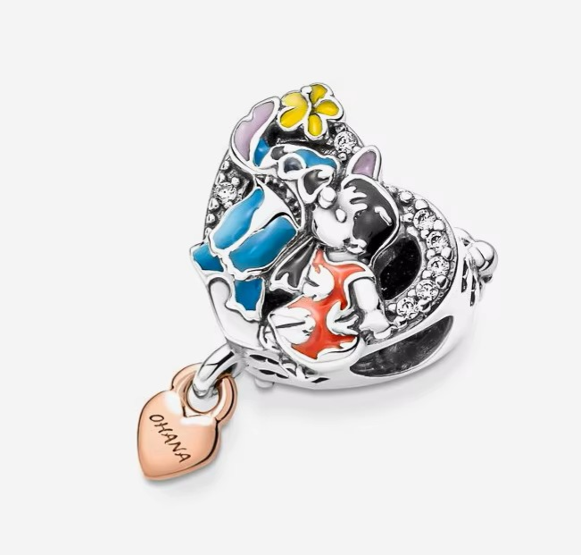 Stitch en Cada Encanto – Pulsera Estilo Pandora con Magia y Brillo