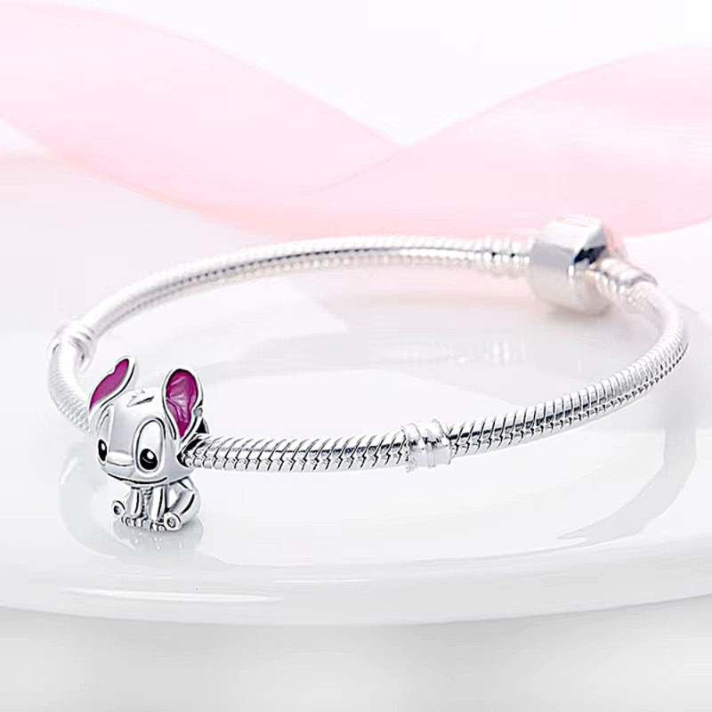 Stitch en Cada Encanto – Pulsera Estilo Pandora con Magia y Brillo