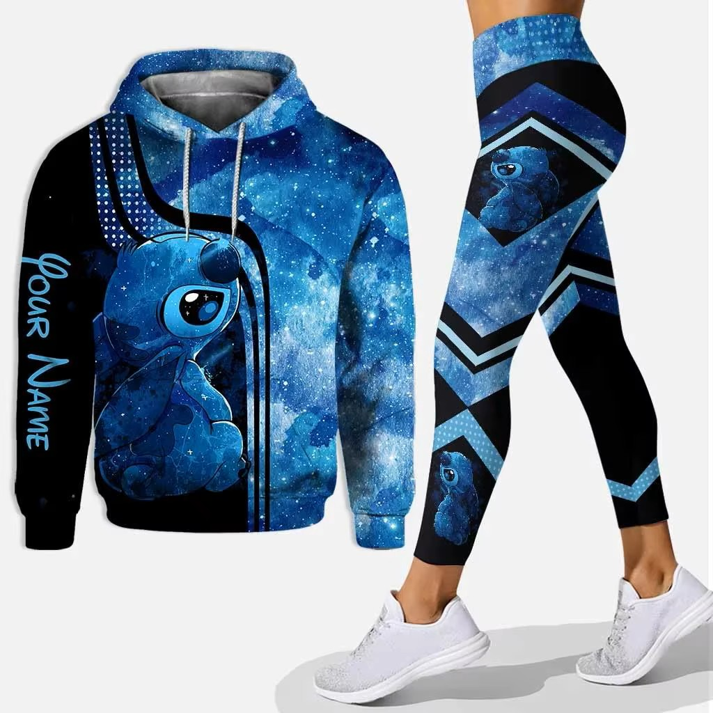 Conjunto de sudadera con capucha y leggings-stitch