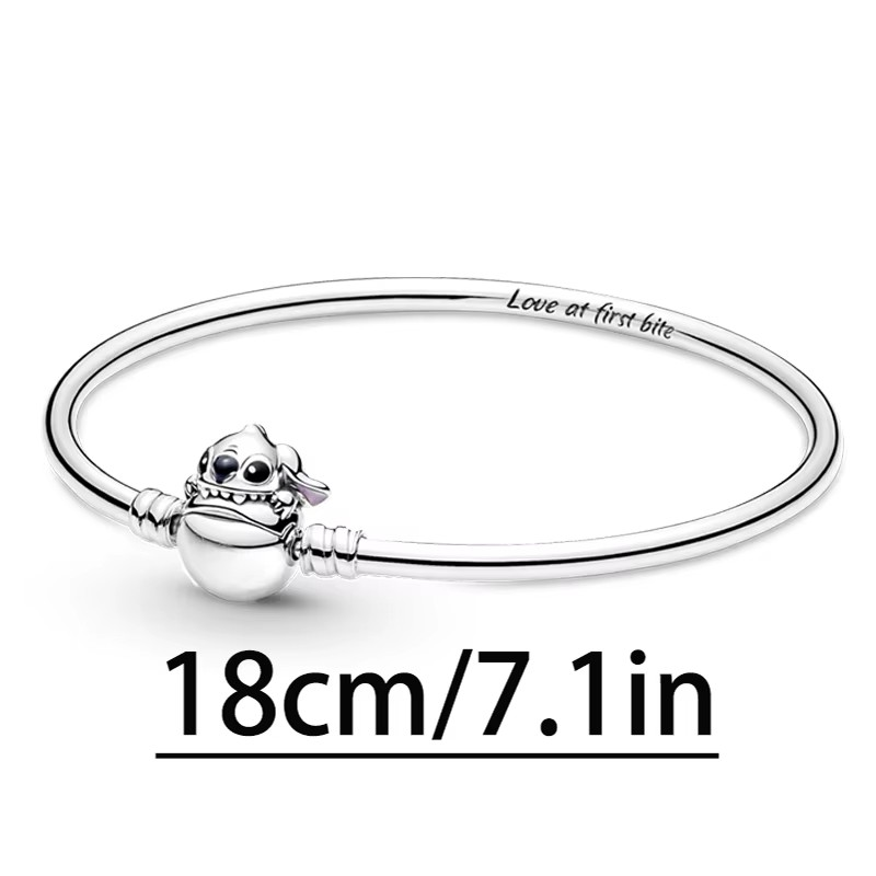 Stitch en Cada Encanto – Pulsera Estilo Pandora con Magia y Brillo