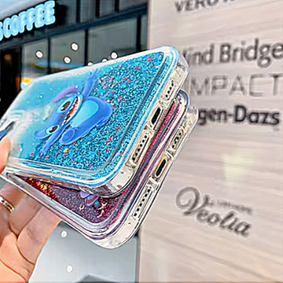 Stitch brillante: funda líquida mágica para tu móvil
