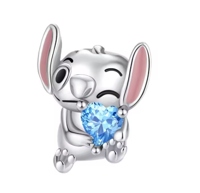 Stitch en Cada Encanto – Pulsera Estilo Pandora con Magia y Brillo
