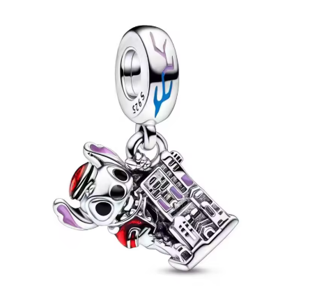 Stitch en Cada Encanto – Pulsera Estilo Pandora con Magia y Brillo