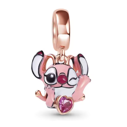 Stitch en Cada Encanto – Pulsera Estilo Pandora con Magia y Brillo