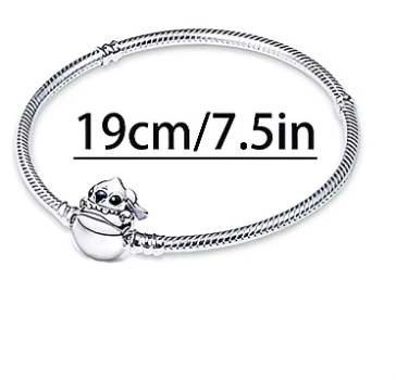 Stitch en Cada Encanto – Pulsera Estilo Pandora con Magia y Brillo