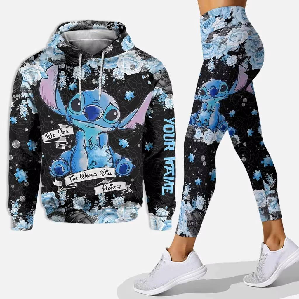 Conjunto de sudadera con capucha y leggings-stitch