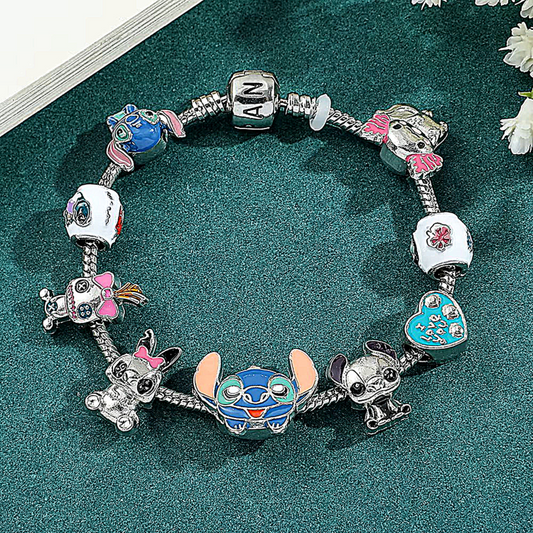 pulsera de cordon de punto,con plata-Stitch