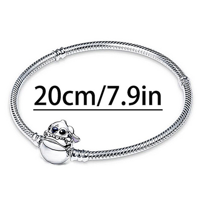 Stitch en Cada Encanto – Pulsera Estilo Pandora con Magia y Brillo