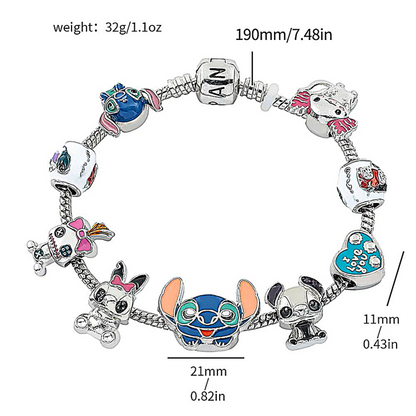 pulsera de cordon de punto,con plata-Stitch
