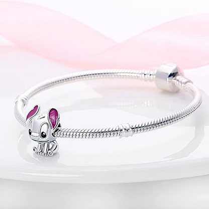 Stitch en Cada Encanto – Pulsera Estilo Pandora con Magia y Brillo