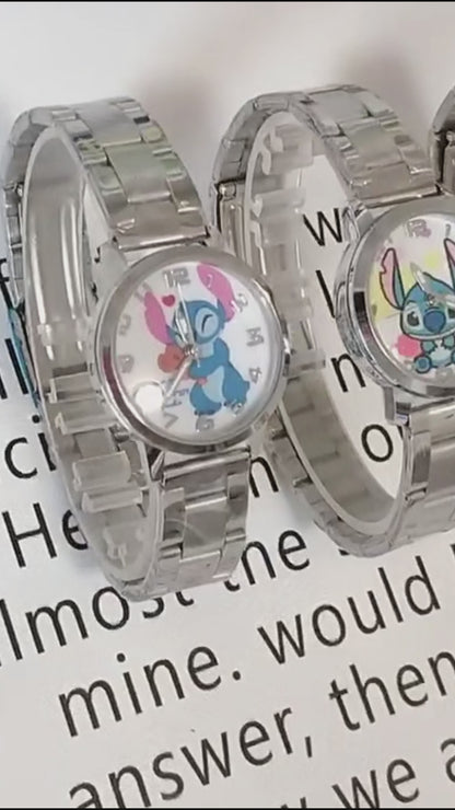 Reloj metalico Stitch