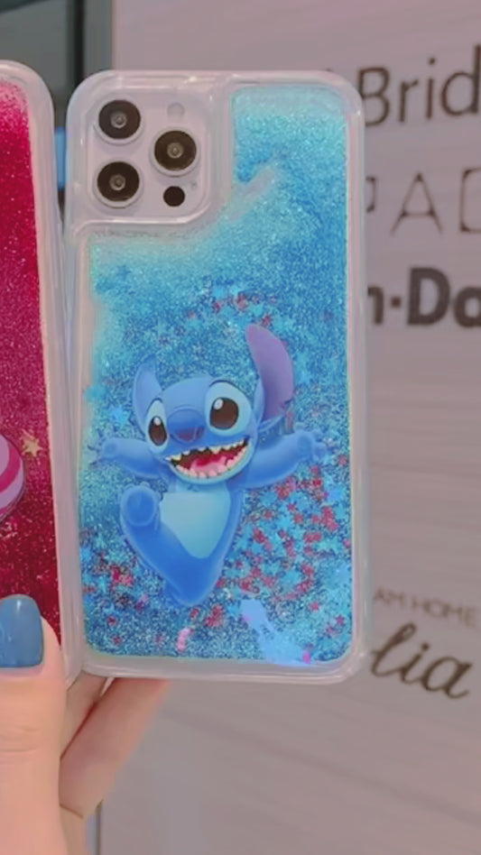 Stitch brillante: funda líquida mágica para tu móvil